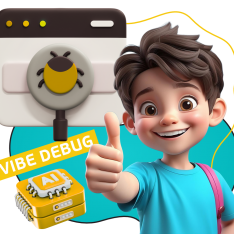 Тестирование & Vibe Debug. Охотники за багами - КИБЕРшкола программирования для детей, компьютерные курсы для школьников, начинающих и подростков - KIBERone г. Останкинский
