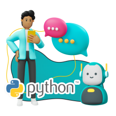 Умный чат-бот на Python - КИБЕРшкола программирования для детей, компьютерные курсы для школьников, начинающих и подростков - KIBERone г. Останкинский
