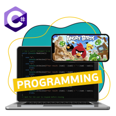 Программирование на C#. Удивительный мир 2D-игр - КИБЕРшкола программирования для детей, компьютерные курсы для школьников, начинающих и подростков - KIBERone г. Останкинский