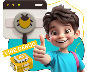 Тестирование & Vibe Debug. Охотники за багами - КИБЕРшкола программирования для детей, компьютерные курсы для школьников, начинающих и подростков - KIBERone г. Останкинский